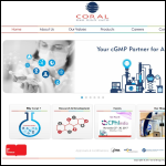 Screen shot of the Coral Technologies Ltd website.