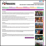 Screen shot of the Funraisers Ltd website.
