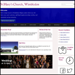 Screen shot of the The Church of St Mary & St John website.