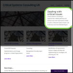 Screen shot of the It Change Consulting Ltd website.
