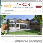 Screen shot of the Jameson Architectural Surveyors Ltd website.