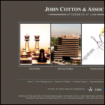 Screen shot of the John Cotton Associates Ltd website.