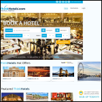 Screen shot of the Think Hotels Ltd website.