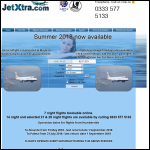 Screen shot of the Jetxtra Ltd website.