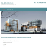 Screen shot of the Kl Design Ltd website.