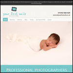 Screen shot of the Your First Smile Ltd website.