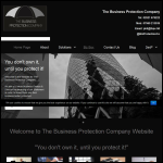 Screen shot of the Business Protection Policy Ltd website.