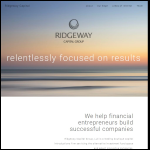 Screen shot of the Ridgeway Asset Management Ltd website.