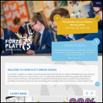Screen shot of the Furze Platt Senior School website.