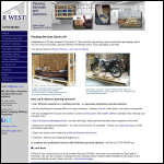 Screen shot of the R West & Son Ltd website.