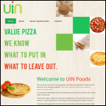 Screen shot of the Uin Foods Ltd website.
