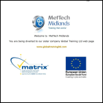 Screen shot of the MetTech Midlands Ltd website.