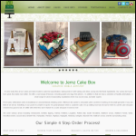 Screen shot of the Jemz Cake Box Ltd website.