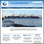 Screen shot of the Lochmarine Freight Services Ltd website.
