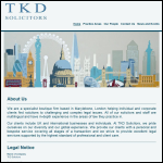 Screen shot of the Tkd Global Ltd website.