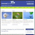 Screen shot of the Osmosis Dynamics Ltd website.