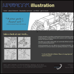 Screen shot of the Linework Illustration Ltd website.