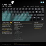 Screen shot of the Creative Leopard Ltd website.