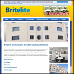 Screen shot of the Britelite Windows website.