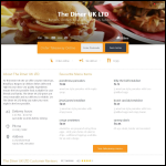 Screen shot of the The Diner (UK) Ltd website.