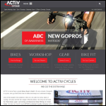Screen shot of the Active8 Cycles Ltd website.
