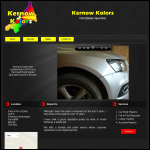 Screen shot of the Kernow Kolors Ltd website.