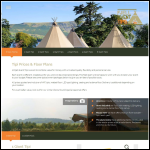 Screen shot of the Fjell Tipi Tent Hire Company Ltd website.