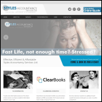 Screen shot of the Styles Accountancy Services Ltd website.