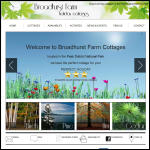 Screen shot of the Broadhurst Cottages Ltd website.