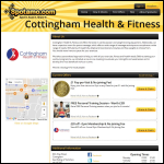 Screen shot of the Cottingham Health & Fitness Ltd website.