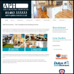 Screen shot of the Aph Decorating Services Ltd website.