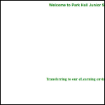 Screen shot of the Park Hall Junior Academy website.