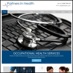 Screen shot of the Partners in Health (Oh) Ltd website.