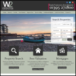 Screen shot of the W2 Homes Ltd website.