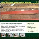 Screen shot of the John Nichols & Son Builders Ltd website.