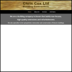 Screen shot of the Chris Cox Trading Ltd website.