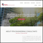 Screen shot of the Rtm Consultants Ltd website.