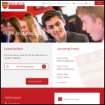 Screen shot of the Bourne Grammar School website.