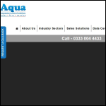 Screen shot of the Aqua Cooling Solutions Ltd website.