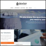 Screen shot of the Dexter Intelligence Ltd website.