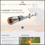 Screen shot of the Ga Drilling Ltd website.