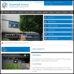 Screen shot of the Denefield School website.