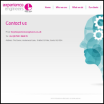 Screen shot of the Experience Engineers Ltd website.
