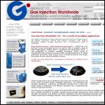 Screen shot of the Gas Injection Worldwide Ltd website.