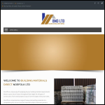 Screen shot of the Building Materials Direct (Norfolk) Ltd website.