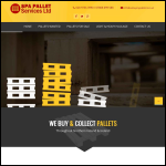 Screen shot of the Spa Pallets (UK) Ltd website.