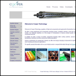 Screen shot of the Cooper Technology website.