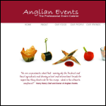 Screen shot of the Anglian Events website.