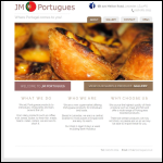 Screen shot of the J M Portugues Ltd website.