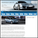 Screen shot of the Daisyfield Car Ltd website.